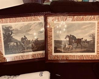 Pair of English hunting prints.