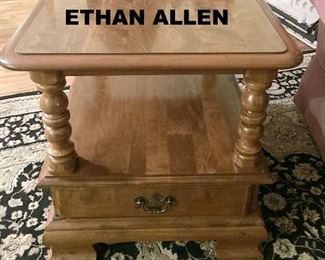 ETHAN ALLEN OCCASIONAL TABLE WITH DRAWER