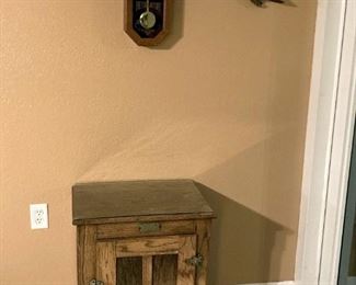 ICE BOX; REGULATOR CLOCK; MCM BIRD DECOR