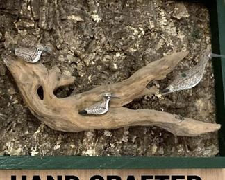 THESE BIRDS ARE ALSO HAND CARVED