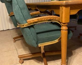 CLOSEUP OF THE TABLE LEG AND A CHAIR