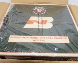 1015	LIONEL TRAIN SET BURLINGTON NORTHERN COAL TAIN SET 6-31710 SEALED IN BOX
