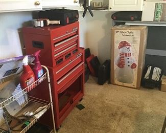 Sears Craftsman Tool Chest and Christmas Outdoor decorations