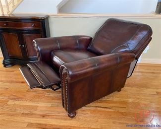 Hampton Leather Recliner by Leather Italia