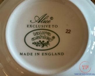 "Alice" by Laura Ashley China Set
