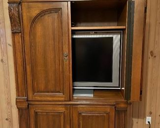 Solid Wood Entertainment Armoire