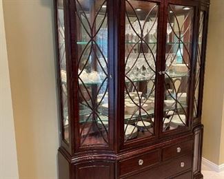 American Drew Sonata Collection Hutch / Cabinet with Touch Lighting
