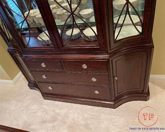 American Drew Sonata Collection Hutch / Cabinet with Touch Lighting