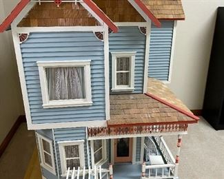 Large Handmade Doll House with Doll Furniture