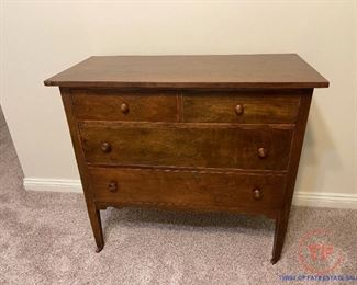 Antique ABERNATHY FURNITURE CO 4 Drawer Dresser