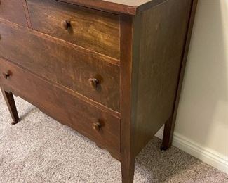 Antique ABERNATHY FURNITURE CO 4 Drawer Dresser
