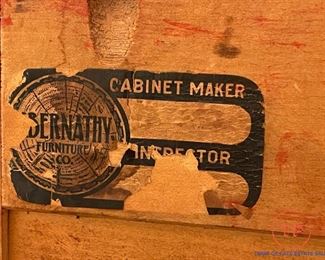 Antique ABERNATHY FURNITURE CO 4 Drawer Dresser