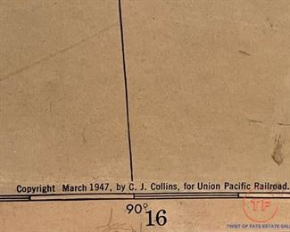 1947 UNION PACIFIC RAILROAD Map