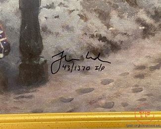 THOMAS KINKADE "A Holiday Gathering"