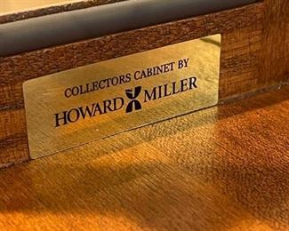 HOWARD MILLER Collector's Wall Hanging Cabinet