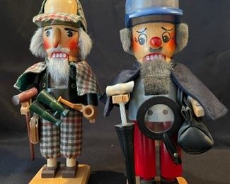 STEINBACH Nutcrackers - SHERLOCK HOLMES and DR WATSON