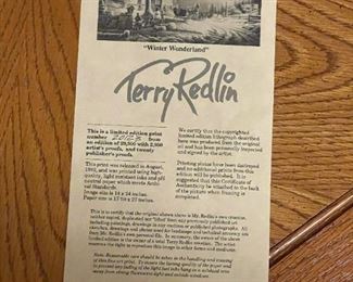 TERRY REDLIN "Winter Wonderland" Signed Limited Edition