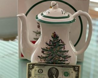 SPODE Christmas Tree Dishes