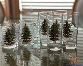 SPODE Christmas Tree Dishes