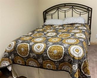 Full Size Bed with Metal Headboard and Legacy Mattress