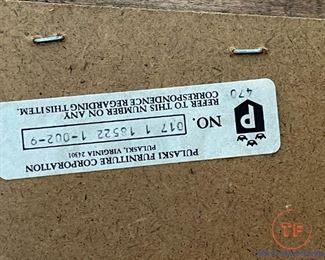 PULASKI Hall Tree with Demilune Marble Table