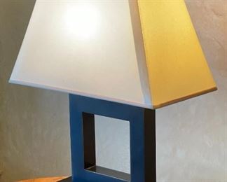 Contemporary Bronze Square Lamp	21x15x8in	HxWxD
