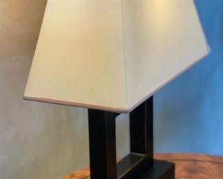 Contemporary Bronze Square Lamp 21x15x8in HxWxD