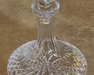 Waterford Lismore Crystal Ships Decanter 10in H x 7.25in Diameter