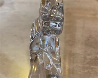 Baccarat Crystal  Rearing Stallion Horse Figurine Sculpture	8.5x2.5x4in	HxWxD
