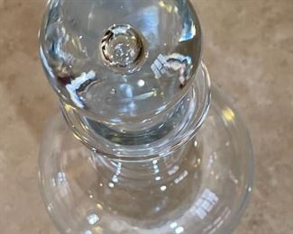 Kosta Boda Crystal Glass Decanter #2	10in H x 5in Diameter	

