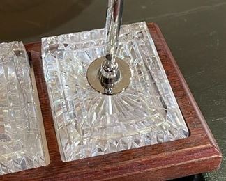 Waterford Crystal Executive Desk Set Pen/Clock	9.75x12x5in	HxWxD

