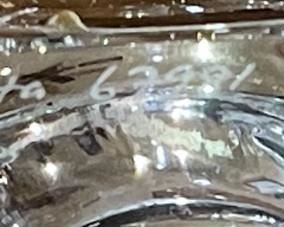 Kosta Boda Crystal Paperclip Holder	3.5x3.5x3.5in	HxWxD
