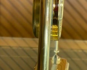 Linden Quartz Brass & Glass Desk Clock	7x7.5x1.5in	HxWxD
