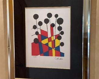 Signed Alexander Calder Balloons Litho Epreuve d’ Artiste Framed Lithograph Print w/ COA	Frame: 28x24in image; 17x13	HxWxD
