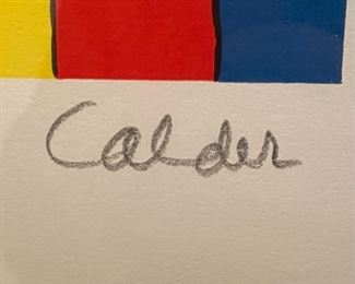 Signed Alexander Calder Balloons Litho Epreuve d’ Artiste Framed Lithograph Print w/ COA	Frame: 28x24in image; 17x13	HxWxD
