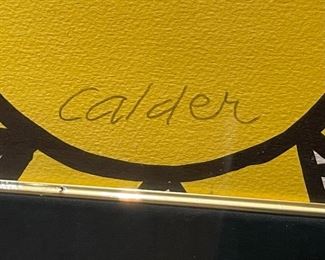 Signed Alexander Calder Sunburst Litho Epreuve d’ Artiste Framed Lithograph Print w/ COA	Frame: 40x36in image; 19 x 24 and	HxWxD
