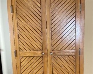 Arched Top Wood Wardrobe Cabinet Armoire	85 x 41 x 16.5in	HxWxD
