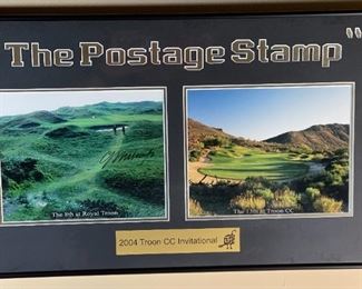 Signed The Postage Stamp Troon Framed Photos	Frame: 15.5 x 26in Image: 8 x 9.75in	HxWxD
