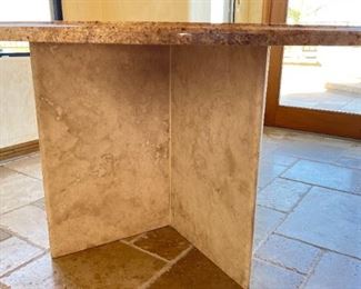 Custom Granite Stone Inlay Table	31in H x 60in Diameter	
