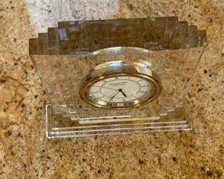 AS-IS 6in Waterford Crystal Metropolitan ClockWaterford Crystal Metropolitan Clock	6 x 6.5x 1.5in	HxWxD
