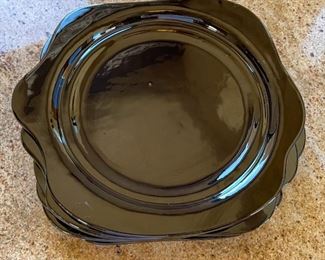 6pc Studio Pottery Plates Black Naomi Cahana 13