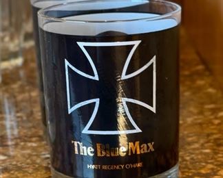 5pc The Blue Max Hyatt Regency O’Hare Drinking Glasses	4.25 x 3.25in Diameter	
