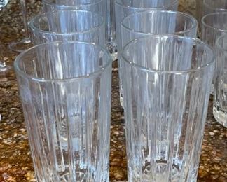 10pc Waterford Marquis Omega Tall Drinking Glasses	6 x 3.25 diameter	
