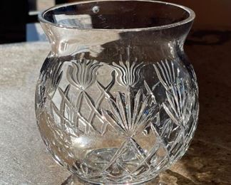 Etched Estancia 11002 Golf Glass Bowl vase	7.5 x 6.5 diameter	
