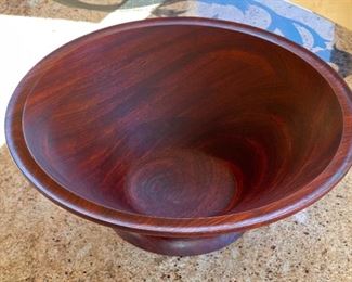 Artist Made Rosewood Centerpiece Bowl 6in h x 17.5in Diameter