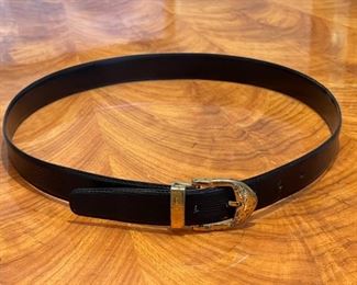 Auth Louis Vuitton Epi ceinture classic belt Black Blk Gold tone 110 / 44	Size 44	
