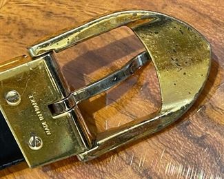 Auth Louis Vuitton Epi ceinture classic belt Black Blk Gold tone 110 / 44	Size 44	
