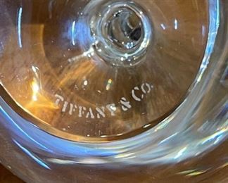 Tiffany & Co Crystal Apple Paperweight Grand Hyatt New York September 11, 1980 through 90 2.5 x 3.5
