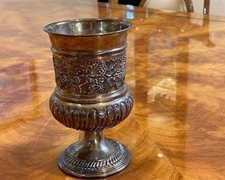 Silver plate goblet 6.75 in tall