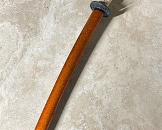 Japanese katana samurai sword 1 of 2	Total sword length 25.75 inches blade length 18 inches	
